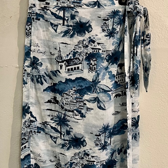 Cynthia Rowley Linen Skirt with Charming Print - Picture 1 of 3